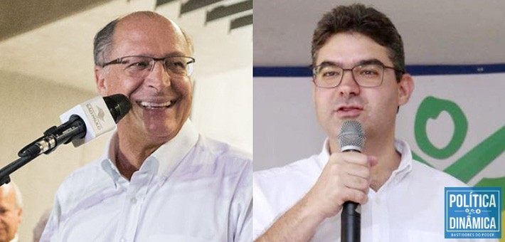 Os tucanos Geraldo Alckmin e Luciano Nunes (Reprodução/Facebook)