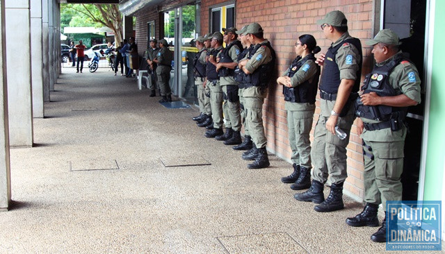 Esquema de segurança foi reforçado (Foto: Jailson Soares/PoliticaDinamica.com)