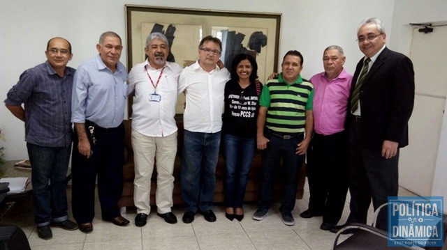 Servidores da Antares foram recebidos por Merlong Solano (Foto: Divulgação/Assessoria)