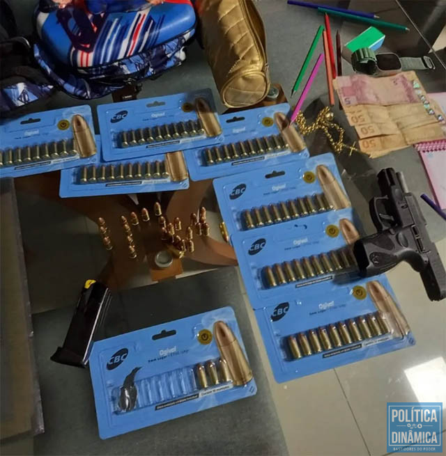 Apreensão de arma levou a prisão de empresário investigado pela polícia (foto: Polícia Civil)