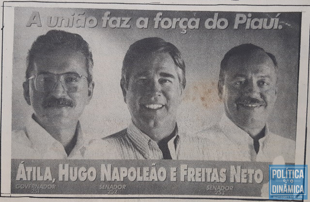 Chapa da situação em 1994. Nela, os dois senadores venceram e Átila Lira perdeu