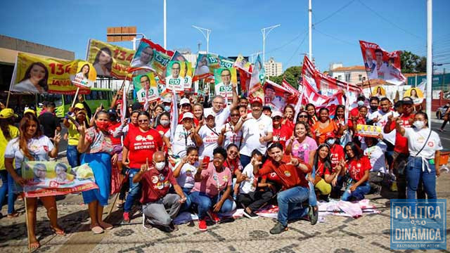 Candidato participou de bandeiraços por Teresina e quer intensificar campanha na capital (foto: ascom)