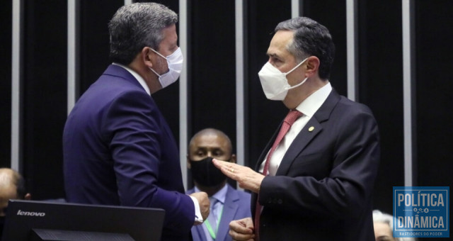 Presidente da Câmara, Arthur Lira, e presidente do TSE, ministro Luís Roberto Barroso. Foto: Luis Macedo/Câmara dos Deputados