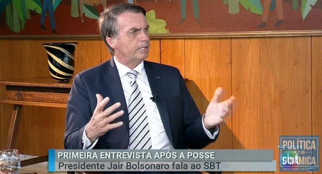 Bolsonaro mandou recado para governadores do Nordeste (Foto: Reprodução/SBT)
