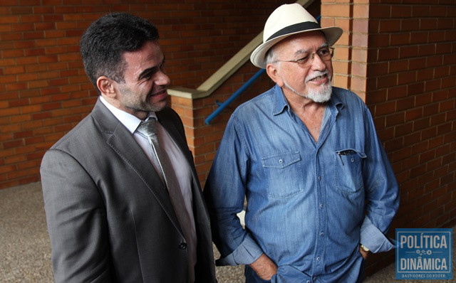 B.Sá ao lado do filho, o deputado estadual Bessah (Foto: Jailson Soares/PoliticaDinamica)