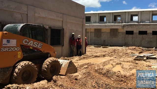 Construção da unidade está em ritmo avançado (Foto: Divulgação/Sejus)