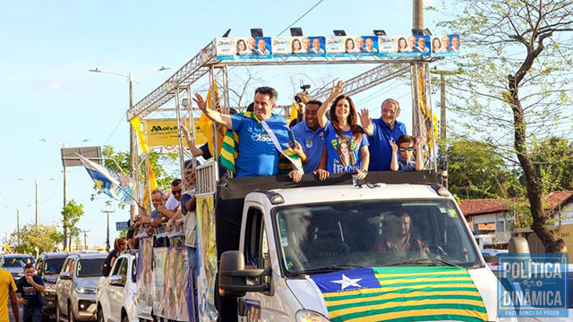 Carreata de Sílvio Mendes atraiu milhares de participantes que fizeram divulgação da campanha pela Zona Norte da capital (foto: ascom)