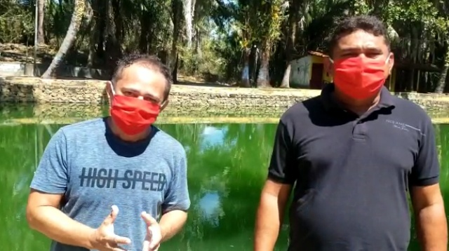 Chico Chagas (à esquerda) será vice de Neguim Barbosa (Foto: Reprodução/Vídeo)