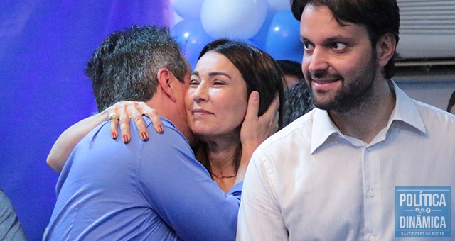 Na presença do ministro das Cidades Alexandre Baldy, as palavras de Ciro fizeram a atual vice-governadora se encher de conforto e reconhecimento; Margarete continua buscando se manter no cargo na nova chapa (foto: Marcos Melo | PoliticaDinamica.com)