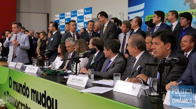 Ciro discursou durante a convenção nacional do DEM (Foto: Divulgação/Democratas)