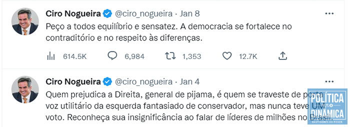 Ciro não condenou com mais ênfase ataques em Brasília (foto: reprodução Twitter)