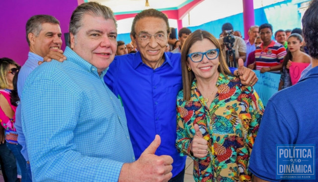 Sarney Filho e Edson Lobão (foram derrotados para o Senado) e Roseana Sarney (perdeu para o governo) em 2018. (foto: Atual7)