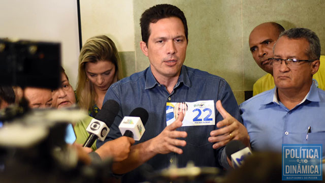 Candidato do PL convoca coletiva de imprensa para anunciar desistência de sua candidatura e apoio ao candidato Sílvio Mendes (foto: Jailson Soares / PD)