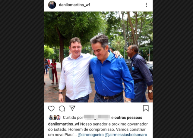 Postagem de Danilo Martins em uma rede social (Foto: Reprodução/Instagram)