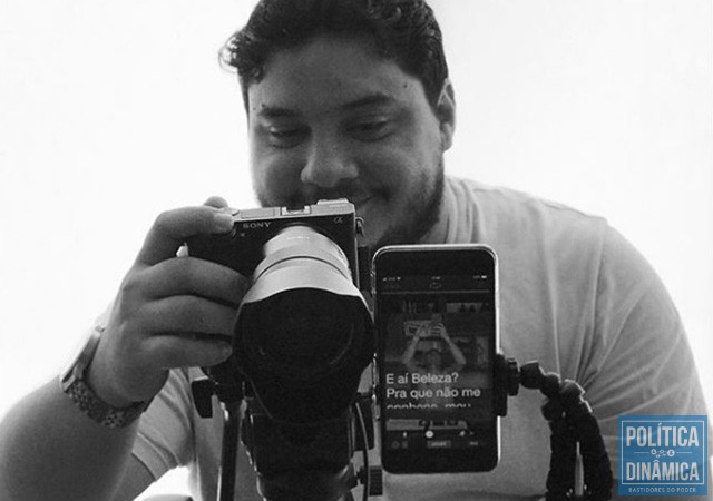 Dannil Cena é o responsável pelas filmagens e pela arte em movimento nos vídeos do canal de Rodrigo Martins (foto: Instagram)