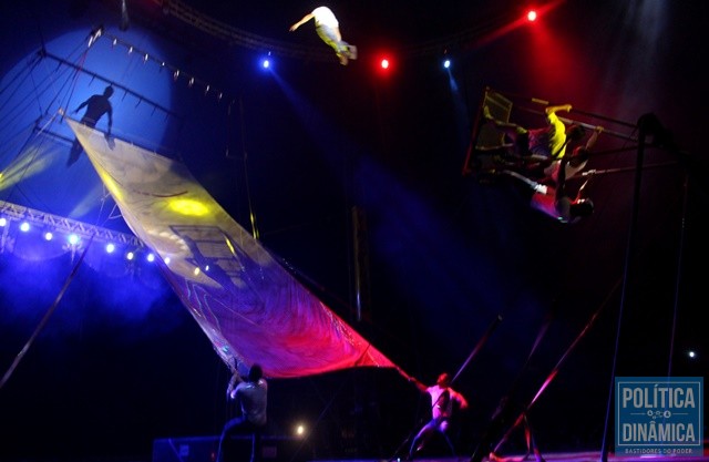 Circo tem impressionado o público em Teresina (Foto: Fundação Valter Alencar)