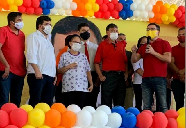 Governador na convenção de Fábio Novo, em Teresina (Foto: Reprodução/Instagram)