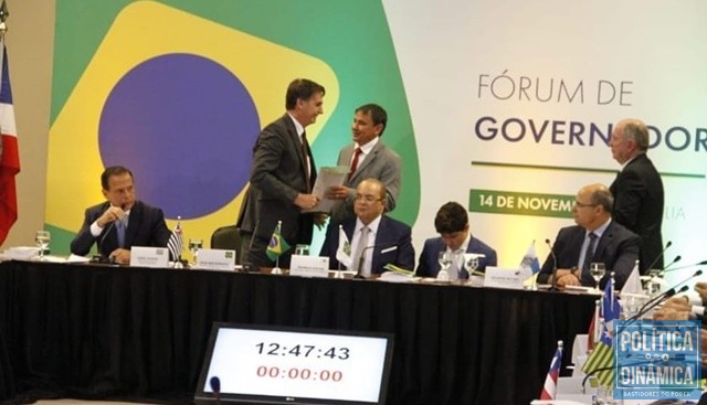 Governador do Piauí encontra Bolsonaro durante fórum (Foto: Reprodução/Instagram)
