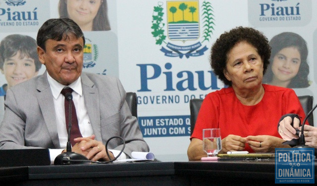 Wellington Dias e a vice Regina Sousa (Foto: Jailson Soares/PoliticaDinamica.com)