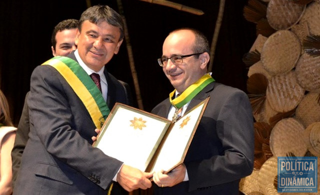 O governador Wellington Dias e Erisvaldo Marques (Foto: Divulgação/DPE-PI)