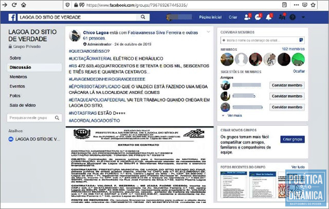Publicações atribuíam atos de corrupção ao prefeito (Foto: Reprodução/Petição)