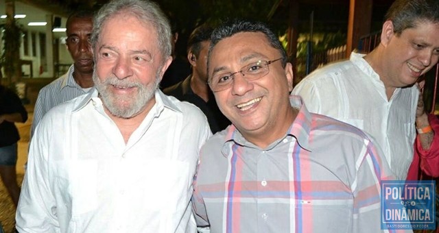 Lula e Dudu no Clube da APCEF, no jantar de adesão (Foto: Reprodução)