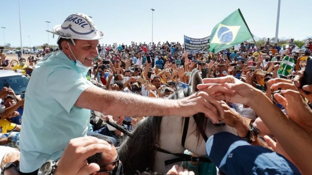 Bolsonaro montou em égua no interior do Piauí (Foto: Alan Santos/Presidência da República)