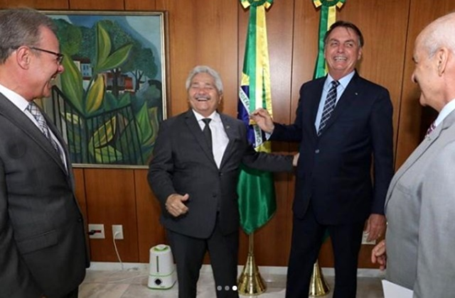 Registro do encontro em Brasília (Foto: Reprodução/Instagram/Elmano)