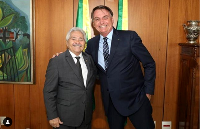 Elmano e Bolsonaro voltaram a se reunir (Foto: Reprodução/Instagram/Elmano)