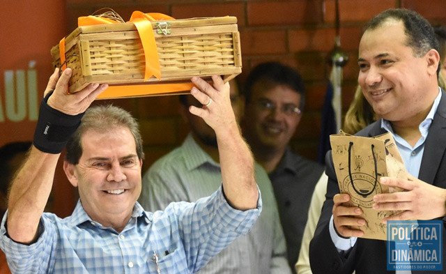 Paulinho da Força e Evaldo durante evento (Foto: Jailson Soares/PoliticaDinamica.com)