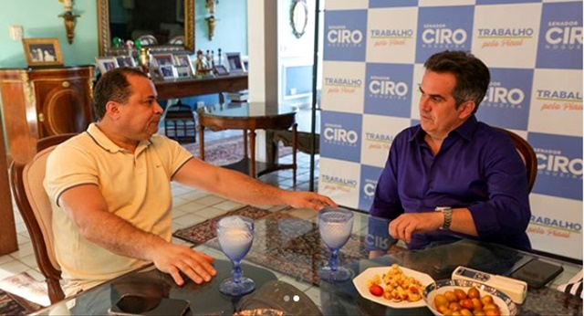 Evaldo e Ciro se reuniram na segunda-feira (11) em Teresina (Foto: Reprodução/Instagram)