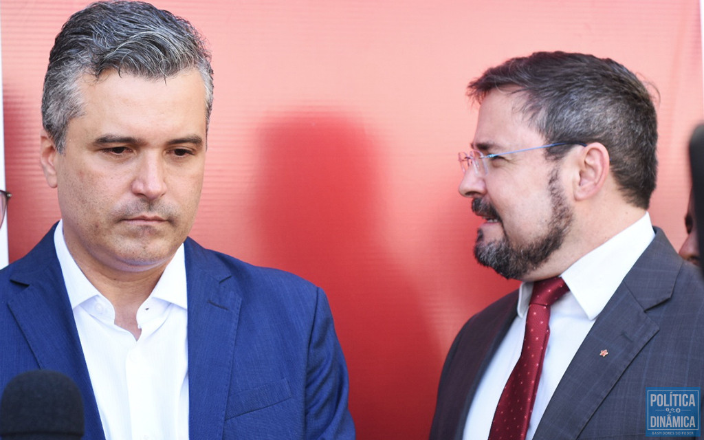 Vinícius e Novo: coordenador de campanha e précandidato arrumaram um problema grande para eles mesmos (foto: Jailson Soares | PD) 