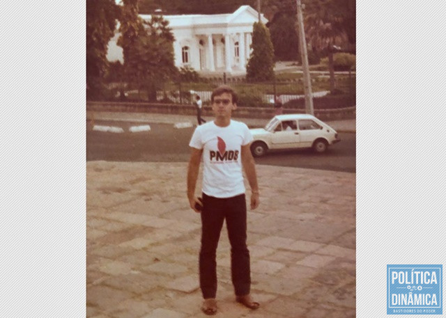 Firmino Filho em 1984, quando era simpatizante do PMDB (Foto: Arquivo Pessoal)