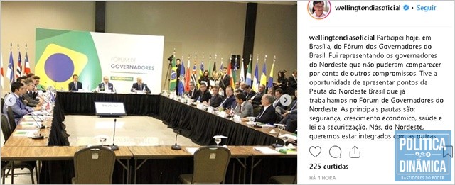 Wellington falou da reunião em rede social (Foto: Reprodução/Instagram)