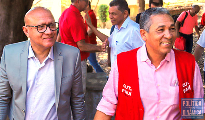 Franzé e Paulo Bezerra: trabalhadores têm o apoio do Legislativo estadual (foto: Ascom)
