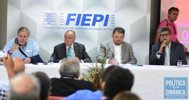 Ex-gestores durante encontro na sede da Fiepi (Foto: Jailson Soares/PoliticaDinamica.com)