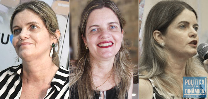 Gracinha já acumulava três secretarias na gestão anterior e parnaibanos entenderam a confiança de Mão Santa nela (fotos: Redes Sociais)