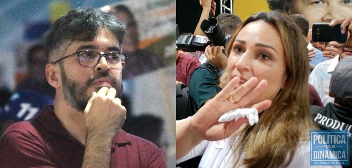 Helder jacobina e Rejane Dias não quiseram falar sobre a Operação da Polícia Federal na SEDUC (fotos: Marcos Melo | PoliticaDinamica.com)