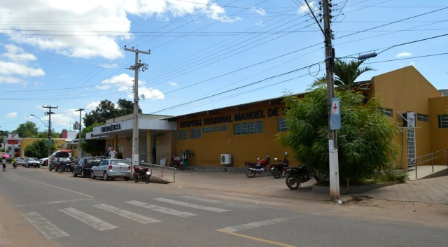 Hospital Regional Manoel de Sousa Santos, em Bom Jesus (Foto: Divulgação/Ascom)