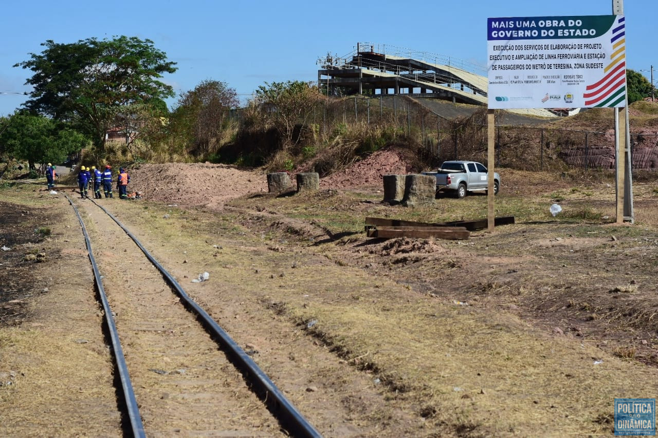 Governo do Piauí deu início às obras de ampliação do Metrô de Teresina (foto: Jailson Soares | PD)