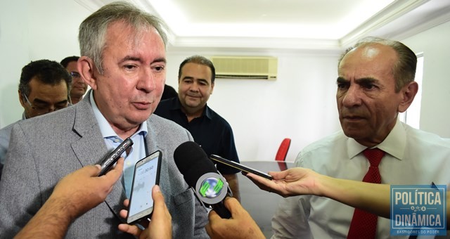 João Henrique ao lado de Castro após reunião (Foto: Jailson Soares/PoliticaDinamica)