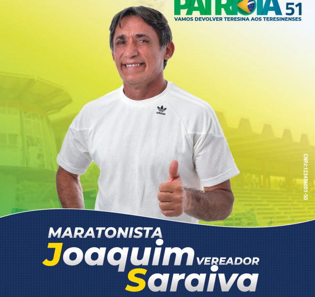 Santinho de Saraiva na campanha para vereador em 2020 (Foto: Reprodução/Facebook)