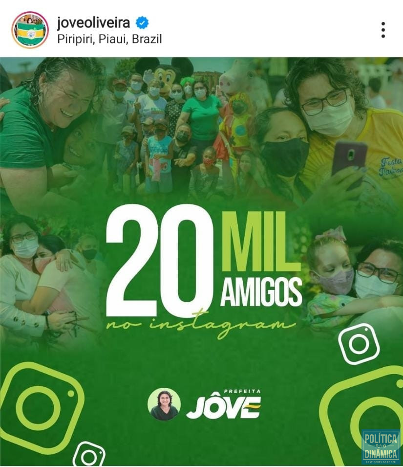 Nas redes sociais, Prefeita gosta de postar fotos e já ganhou apelido de bloqueira na cidade.