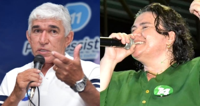 Luiz Menezes segue na liderança na disputa com Jôve (Fotos: Reprodução/Facebook)