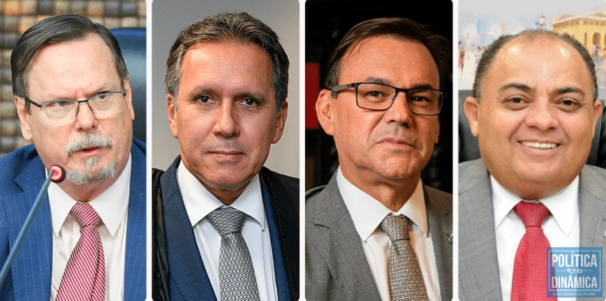 Da esquerda para a direita: Carlos Vieira Von Adamek, José Afrânio Vilela, Elton Leme e Teodoro Silva Santos (foto: Reprodução | Migalhas)