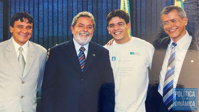 Petistas de carteirinha: Wellington Dias, Lula, Rafael Fonteles e Nazareno Fonteles (foto: arquivo)