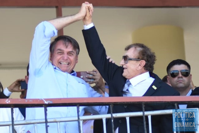 Bolsonaro e Mão Santa, dois desafetos do PT (Foto: Jailson Soares/PoliticaDinamica.com)