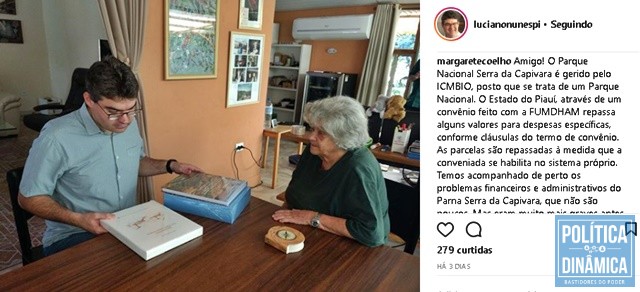Margarete comentou postagem de Luciano em rede social (Foto: Reprodução/Instagram)