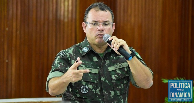 O tenente coronel Nixon Frota, do Exército (Foto: Jailson Soares/PoliticaDinamica.com)