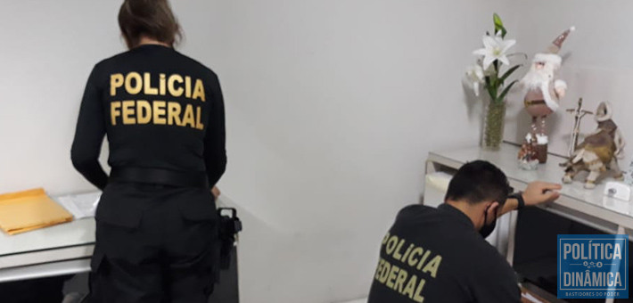 A PF cumpriu 4 mandados de busca e apreensão em Teresina em investigação de crimes eleitorais (foto: ASCOM PF)